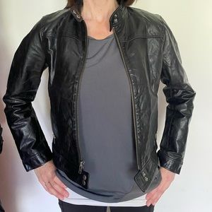 Gap leather jacket medium